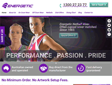 Tablet Screenshot of energetic.com.au